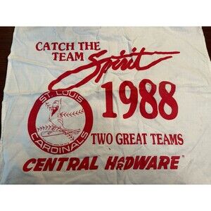 Vintage catch the team spirt st louis cardinals towel 1988 Central Hardware
